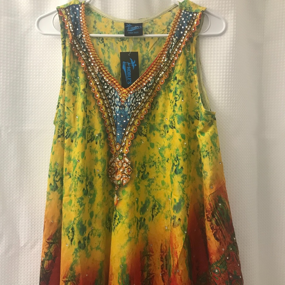 Colorful beaded dress